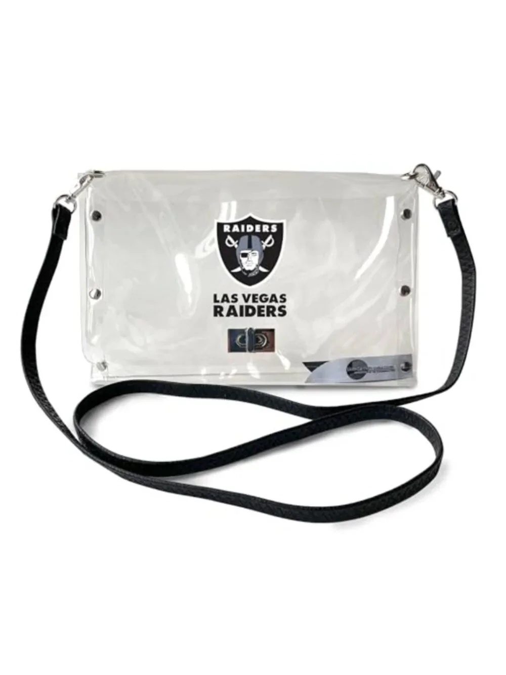 NFL Stadium Approved Clear Envelope Purse with Strap, Vinyl